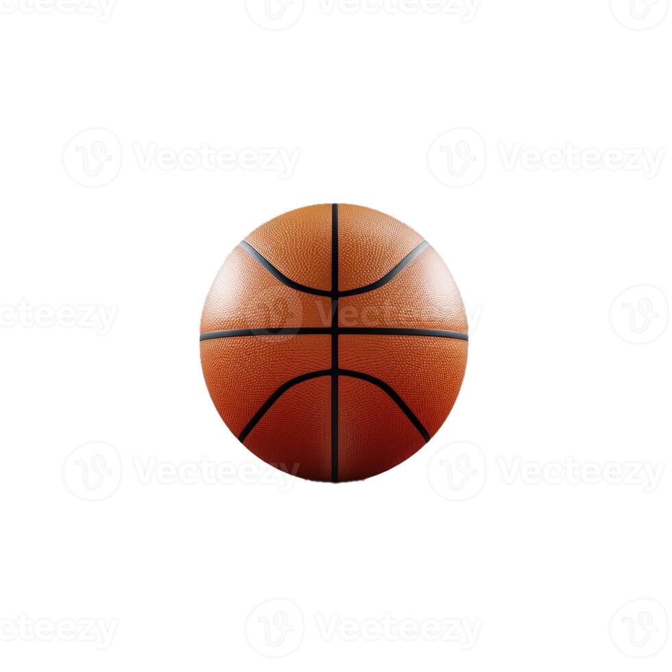 Isolated basketball on transparent background photo