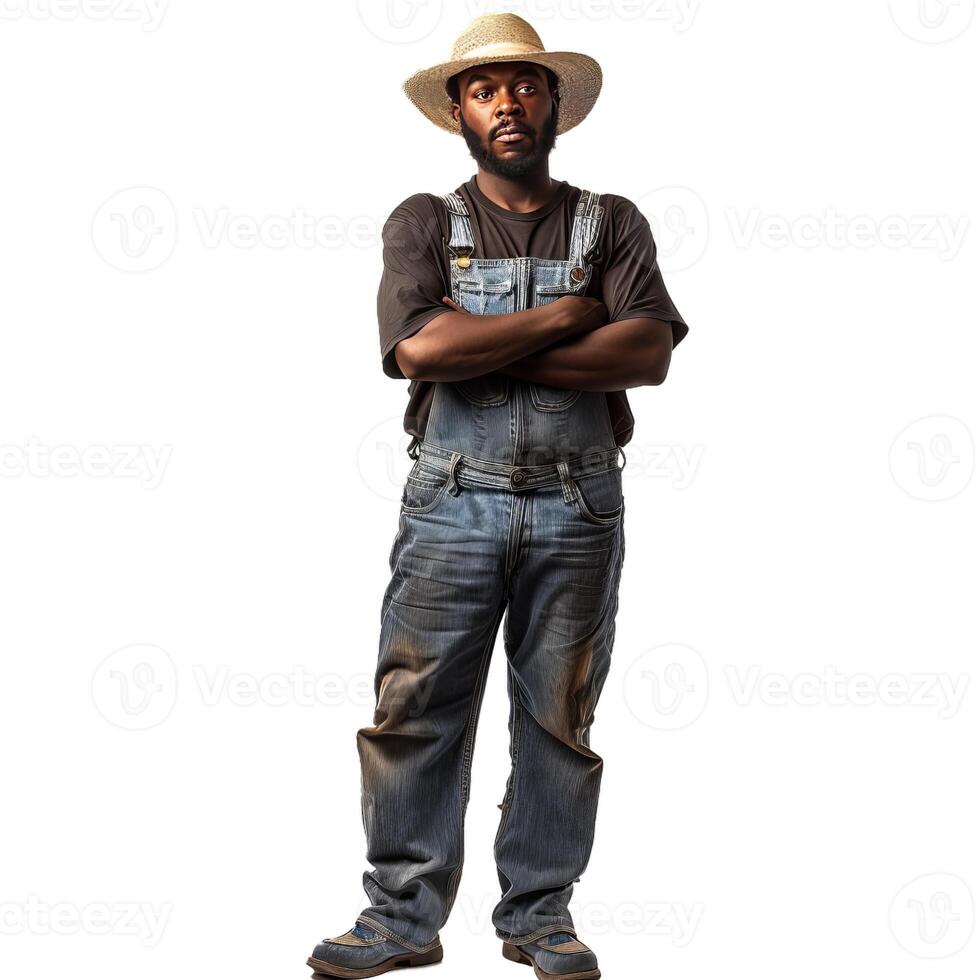 Confident farmer posing with arms crossed photo