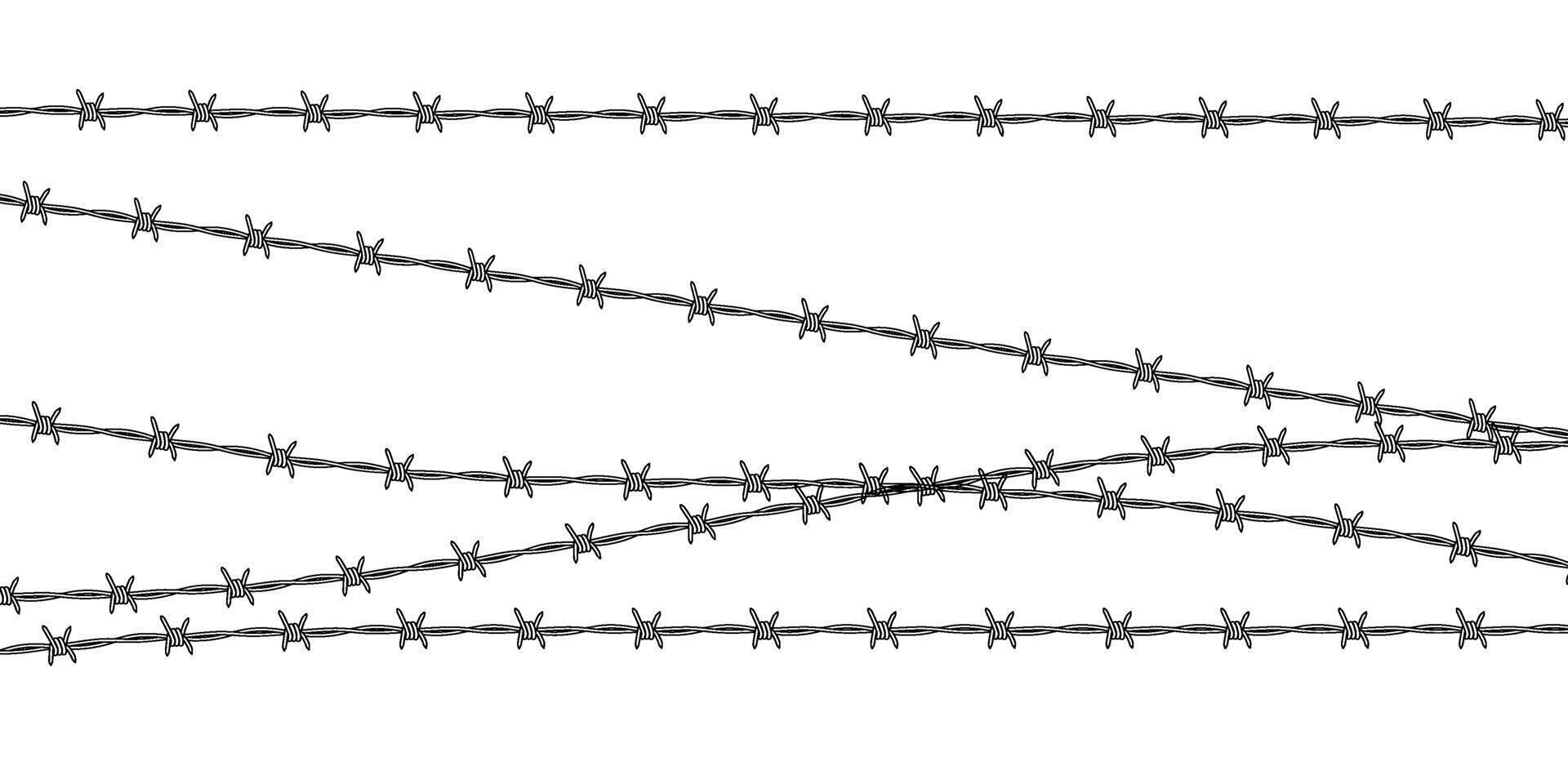 Barbed wire background. Protection concept. Design element for military, security, prison, slavery concepts vector
