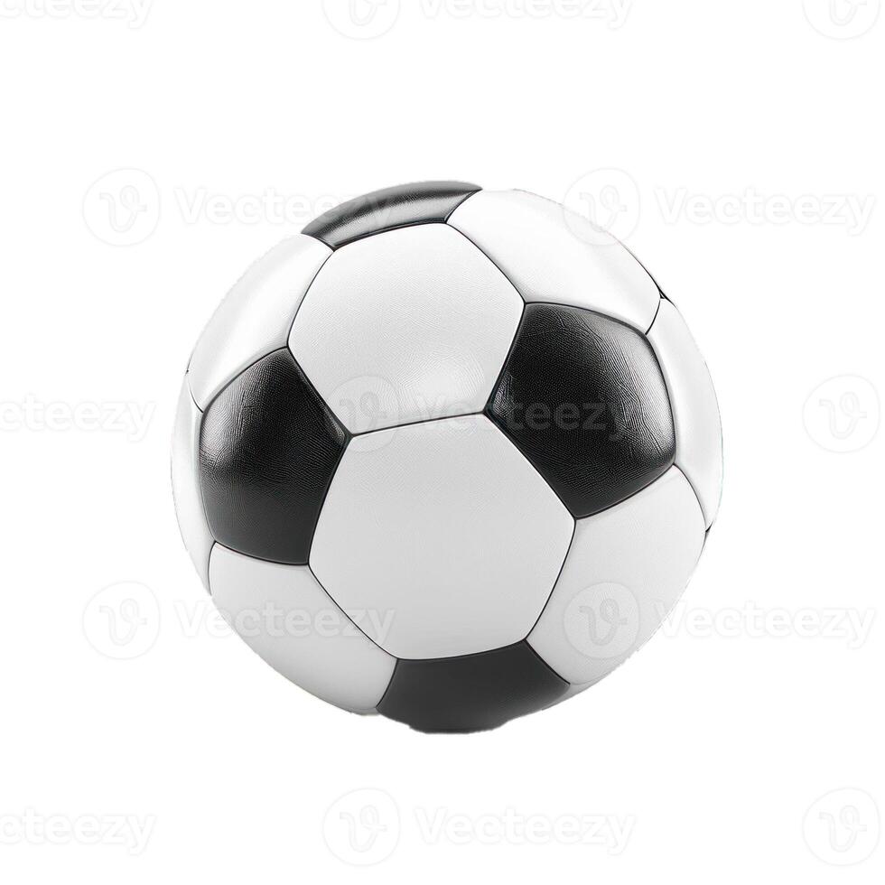 Classic soccer ball isolated on white background photo
