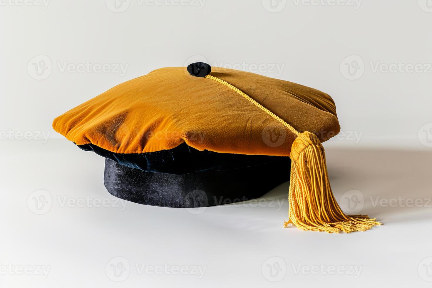 Graduation doctoral ceremony hat representing success in education photo
