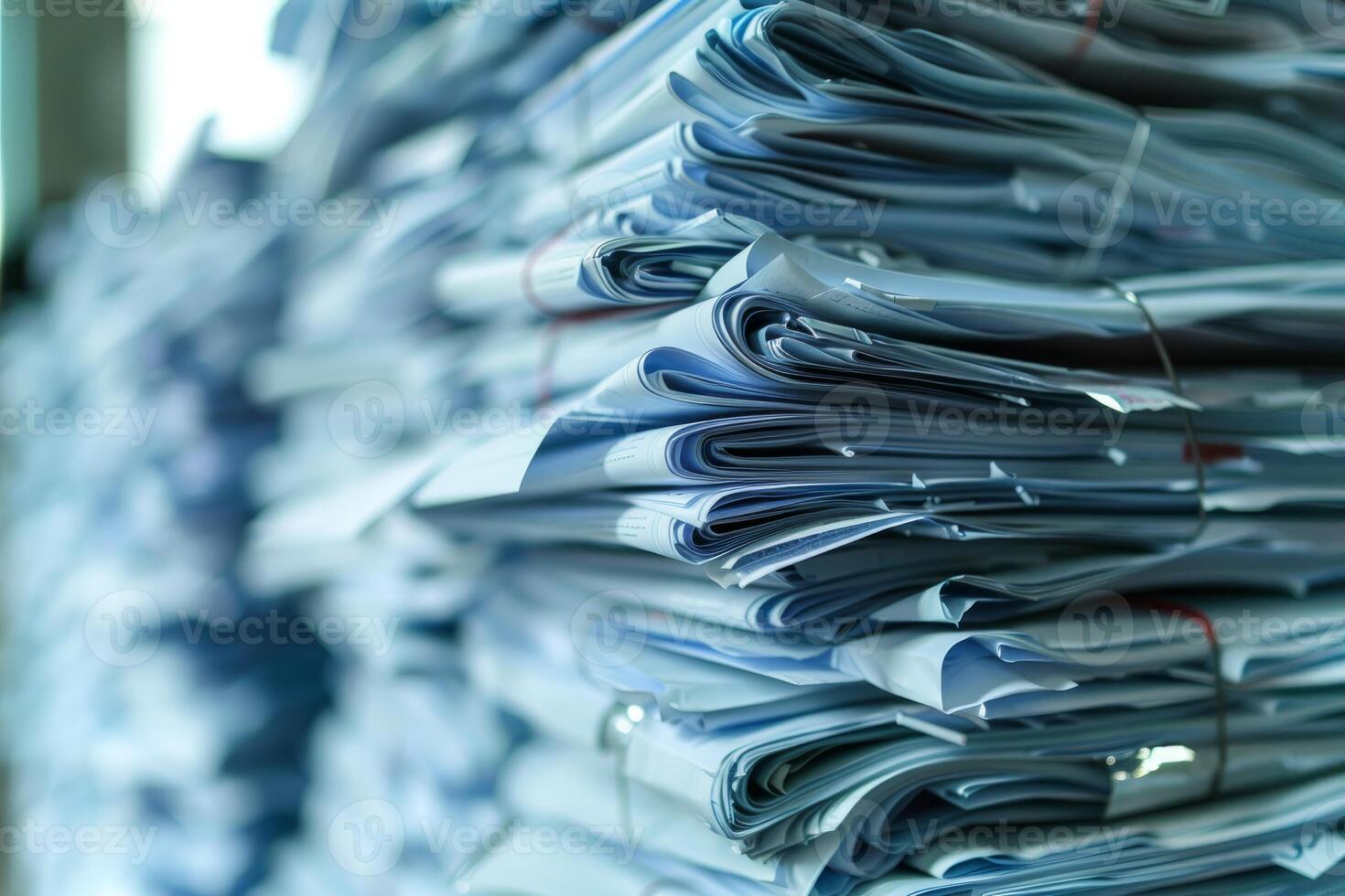 Stack of paperwork representing administrative burden photo
