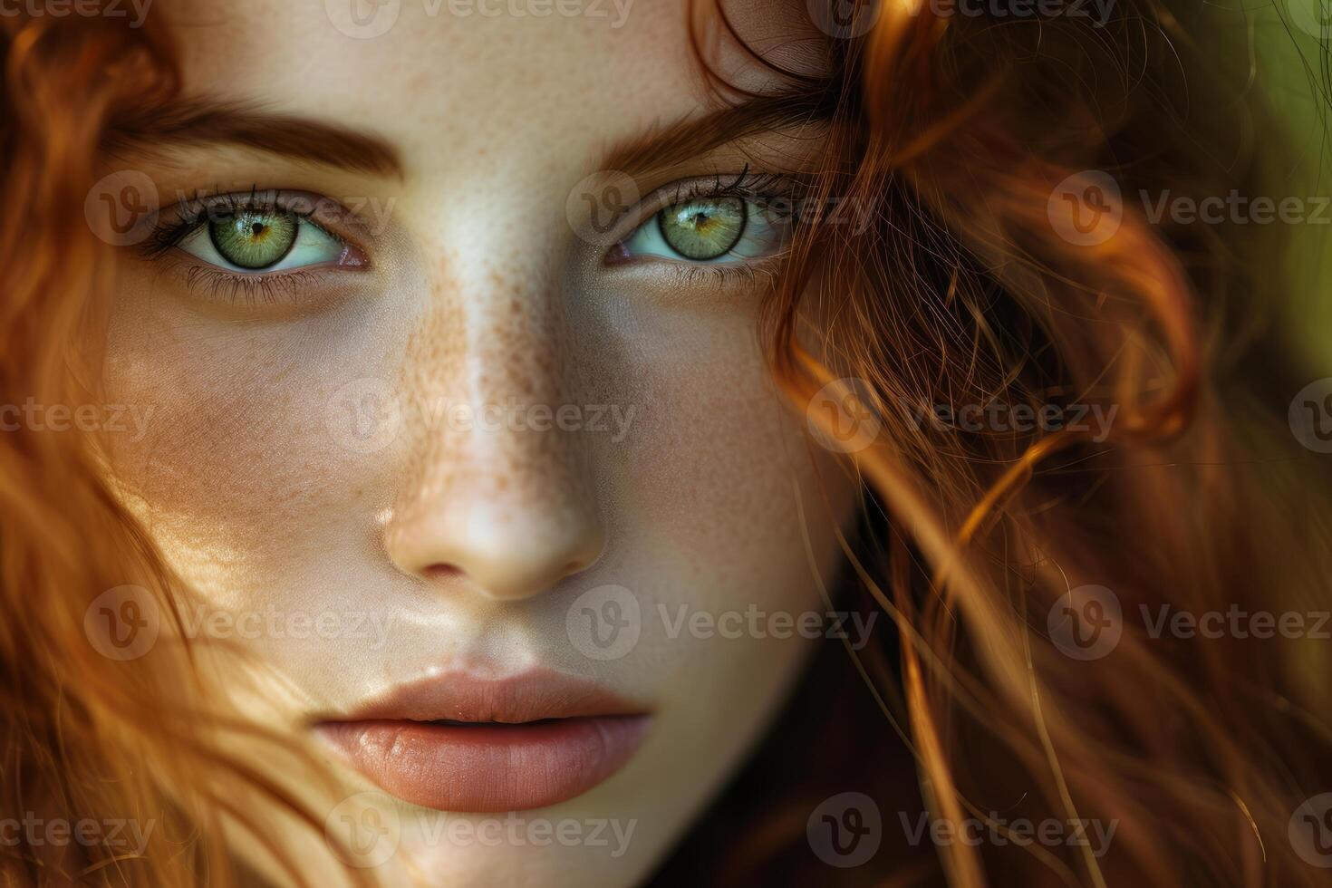 Expressive Woman space face. Generate Ai photo