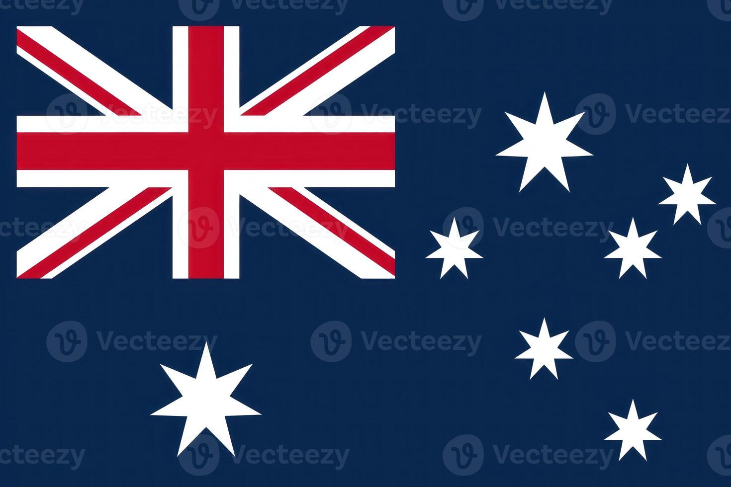 The australian flag is waving in the wind photo