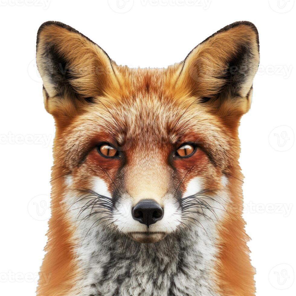 Red fox showing intense stare with piercing eyes photo