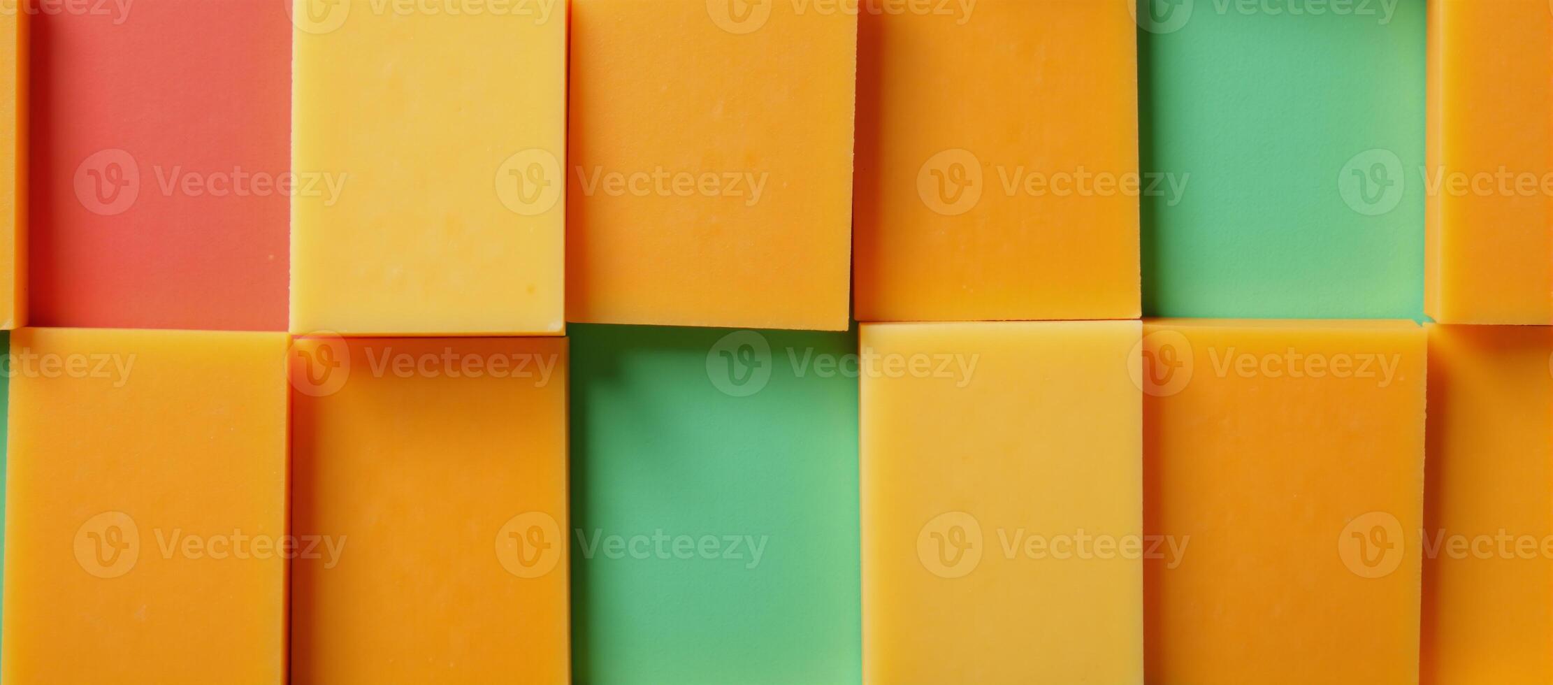 Cheddar Checkers Contrasting colored chessboard made from cheddar cheese slices photo
