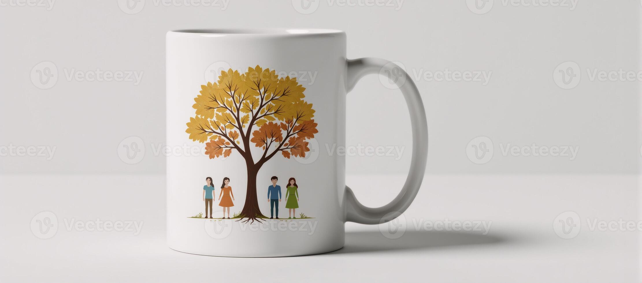 Family Tree Illustrated Template for Personalized Mug Design photo