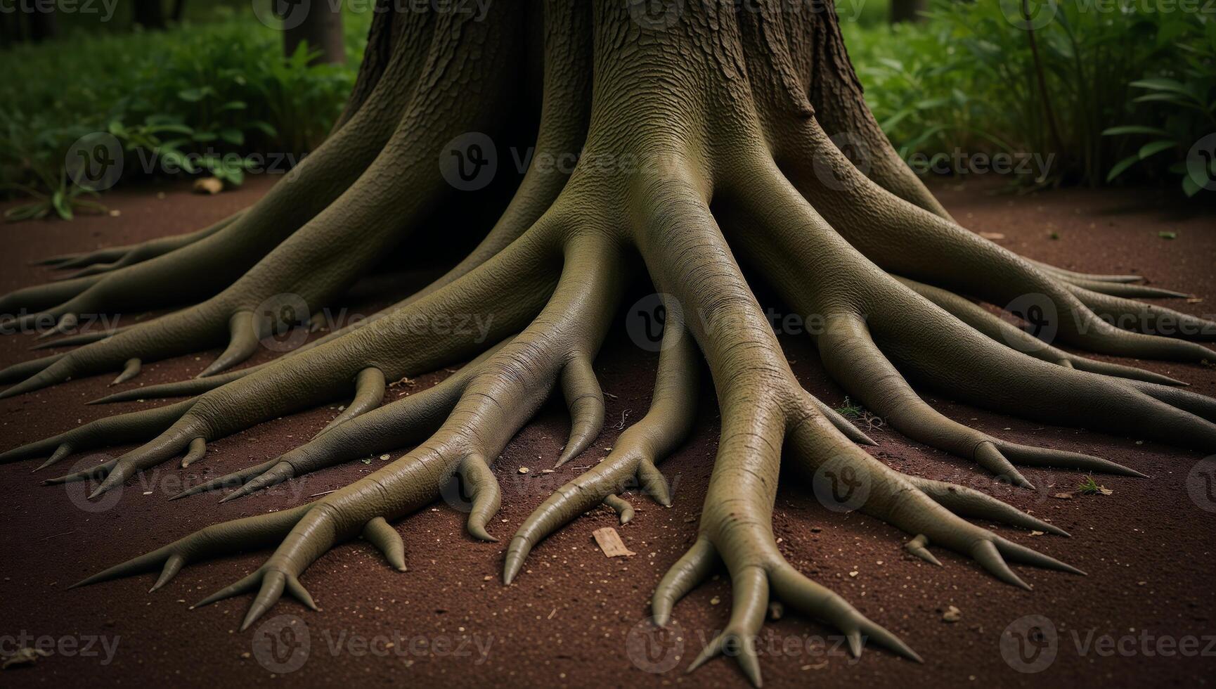 Tree of Life depicting its extensive root system photo