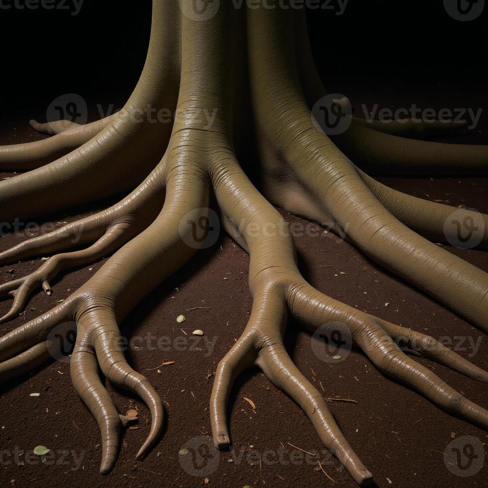 Tree of Life depicting its extensive root system photo