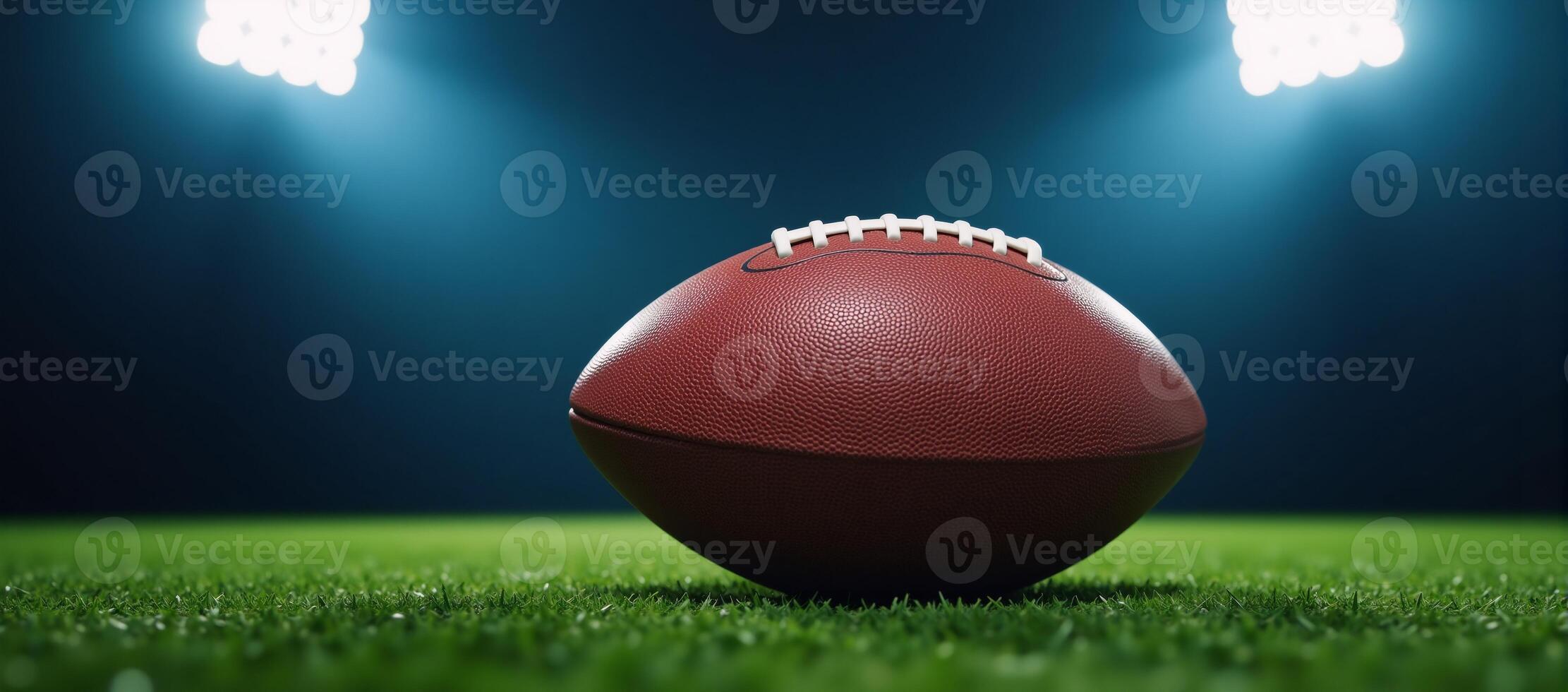 pattern design illustrates an American football oval ball symbolizing a competitive game that crowns its victor photo