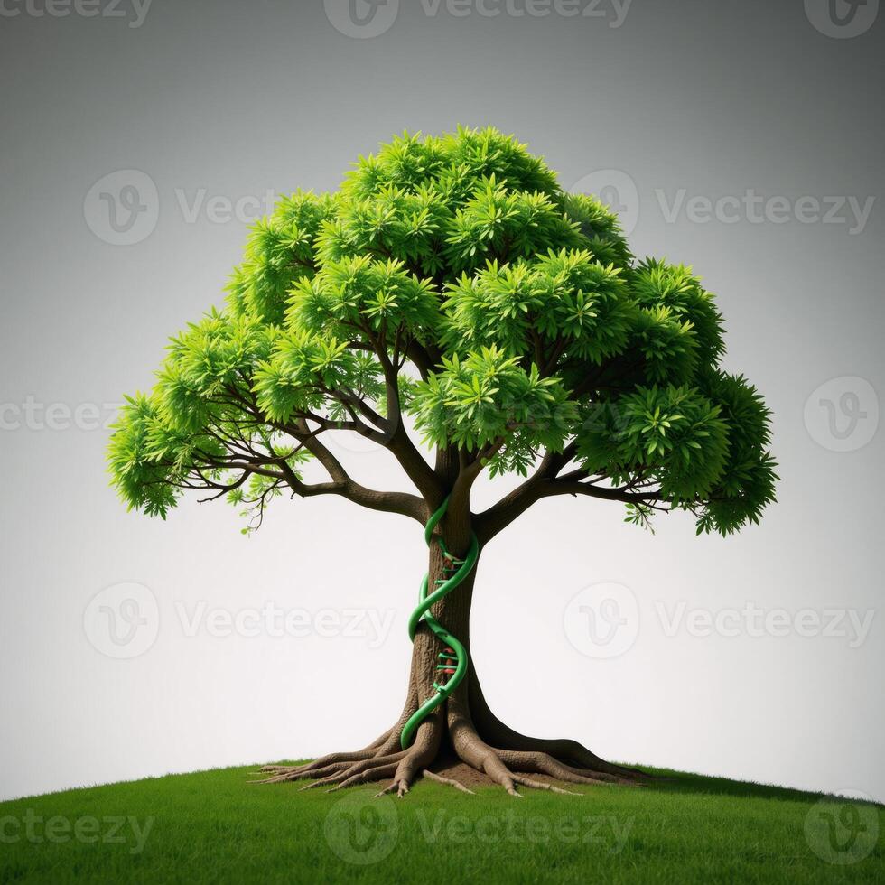 DNA tree illustrates genetic interconnectedness among organisms photo