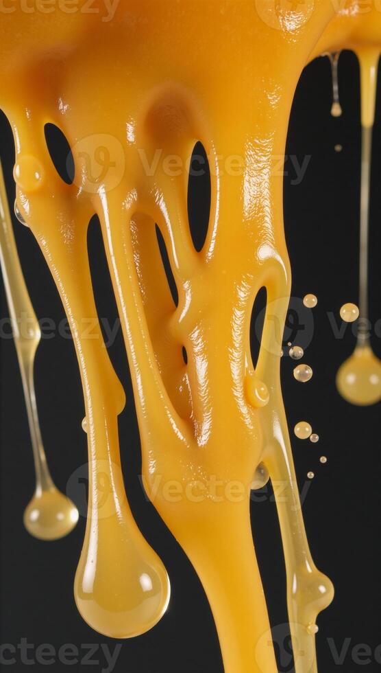 Melted Cheese Splash Isolated Droplets Bubbles Melting Cheese Flow Isolated photo