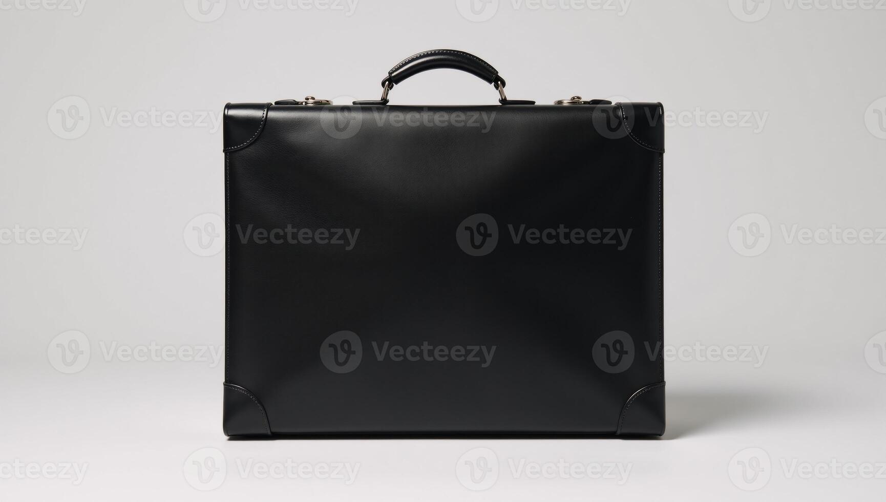 Blackandwhite suitcase mockup on a clean background photo