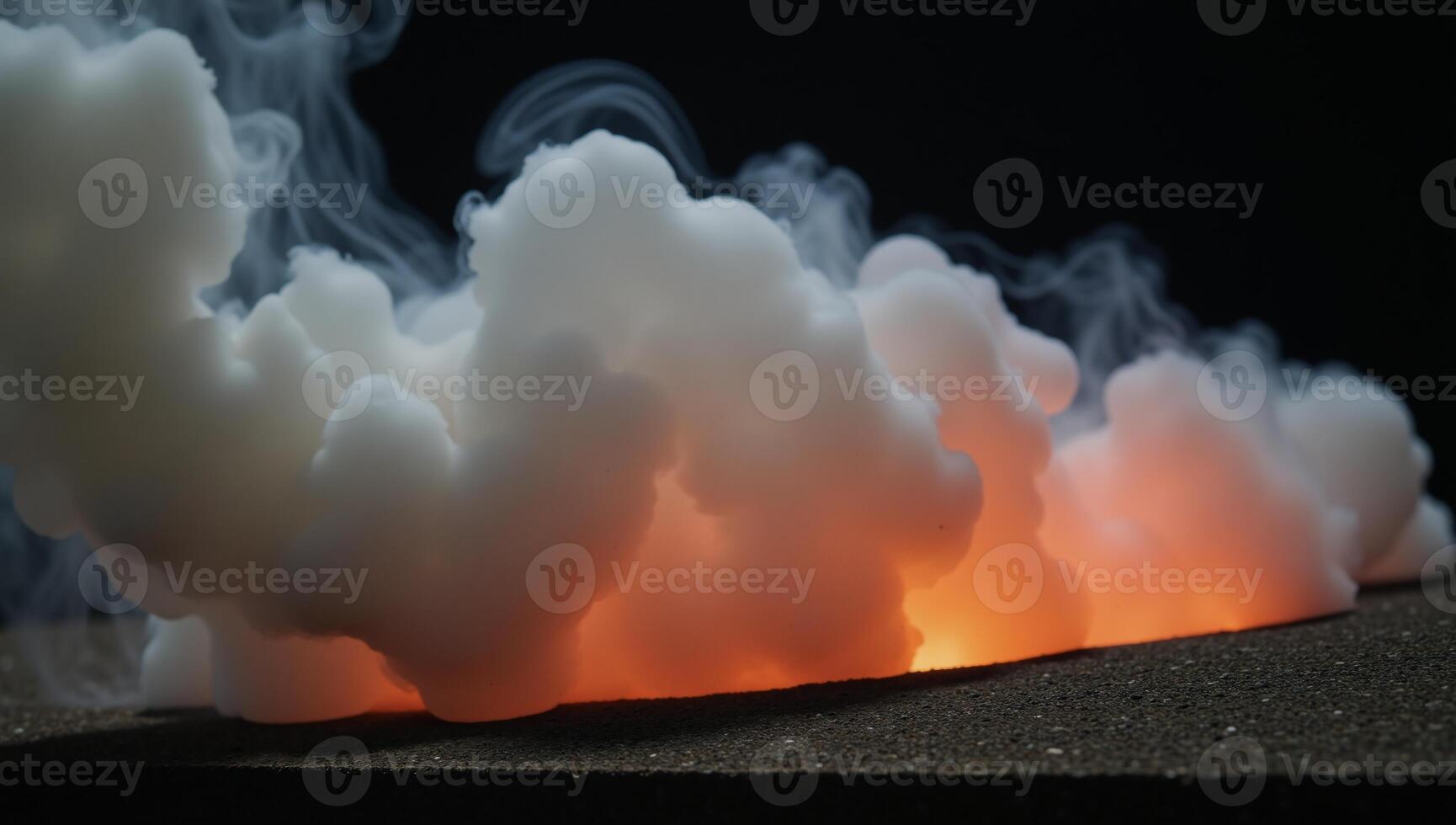 Smoky scene with no light source present photo