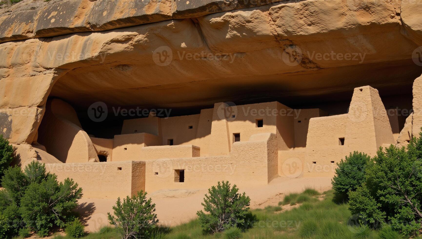 Image of ancient Mesa Verde cliff dwellings with intricate carvings and wellpreserved ruins photo