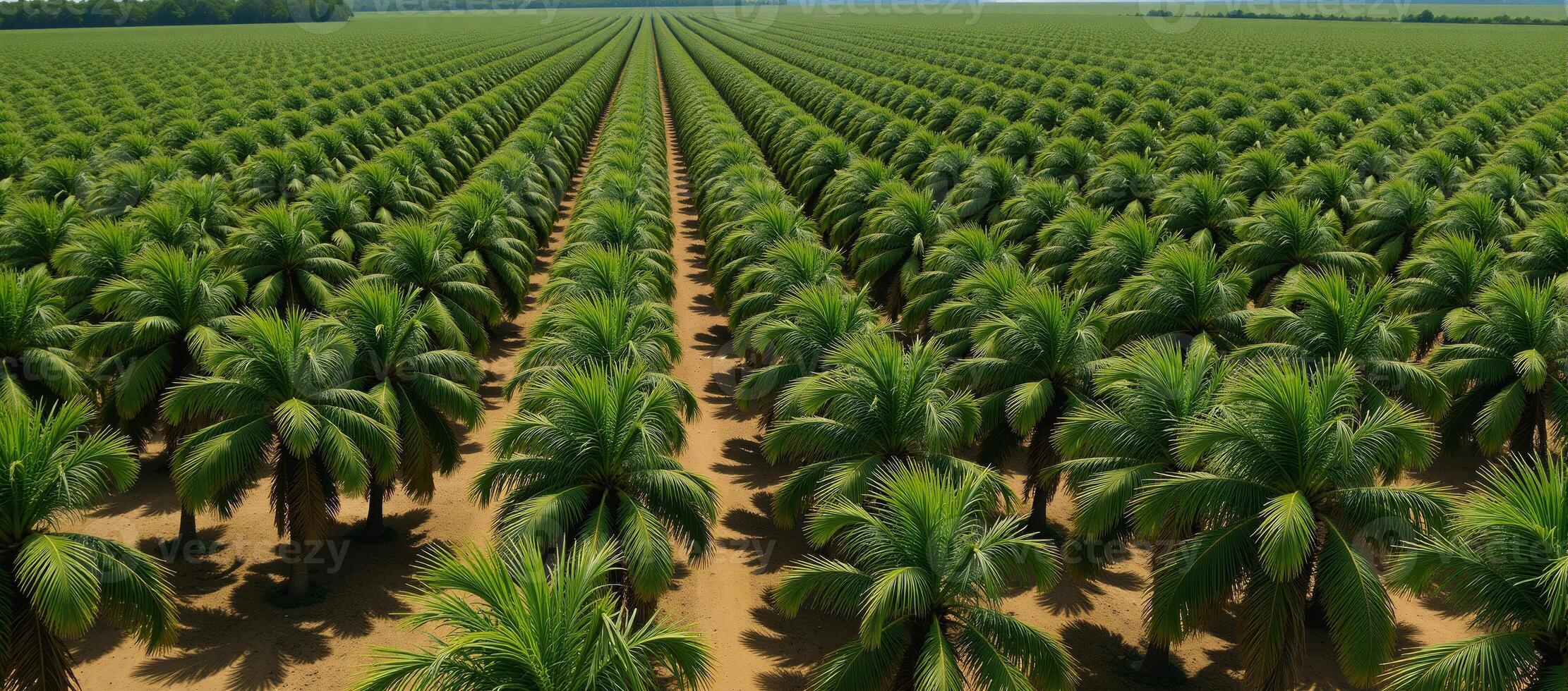 Aerial imagery showcases an eastern palm plantation landscape photo