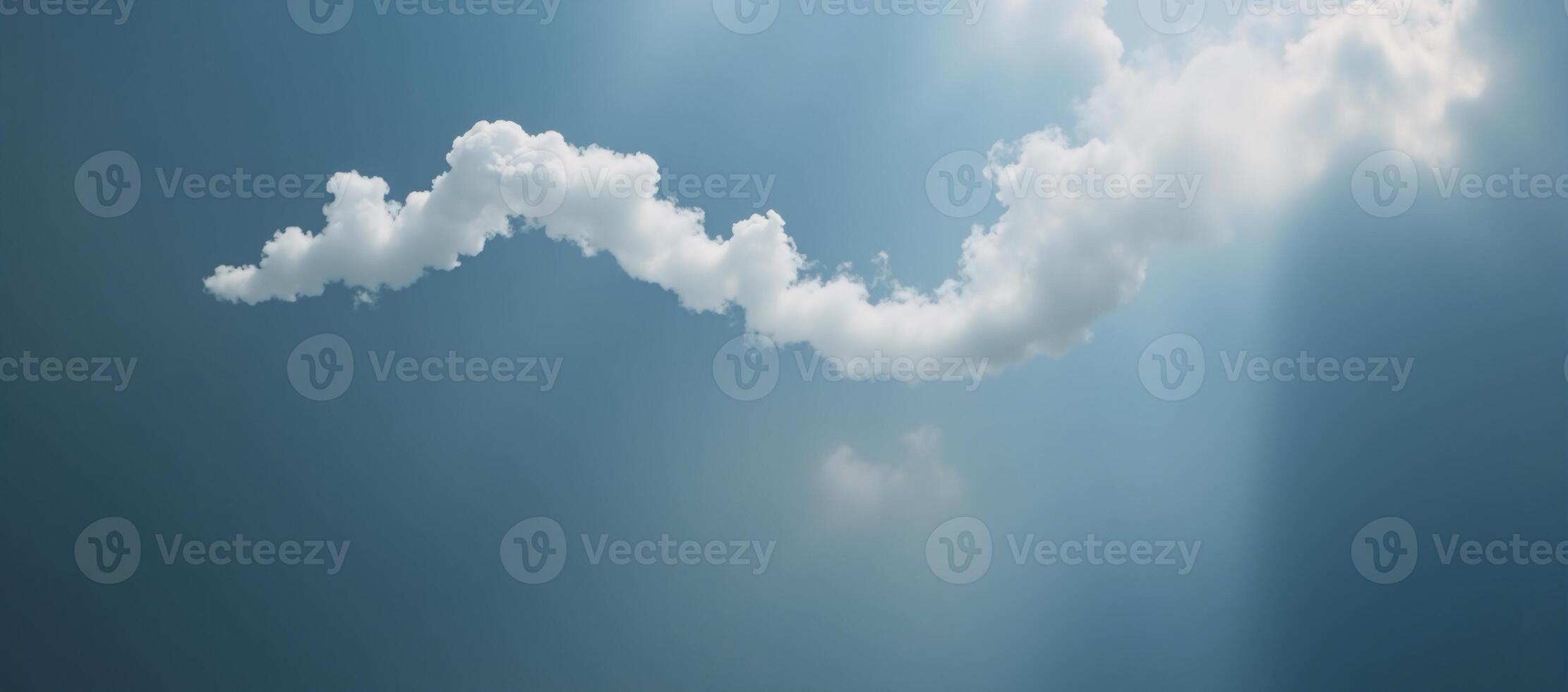 A digital art illustration featuring a cloudlike smoke element with a distinctively wavy or zigzag tail pattern photo