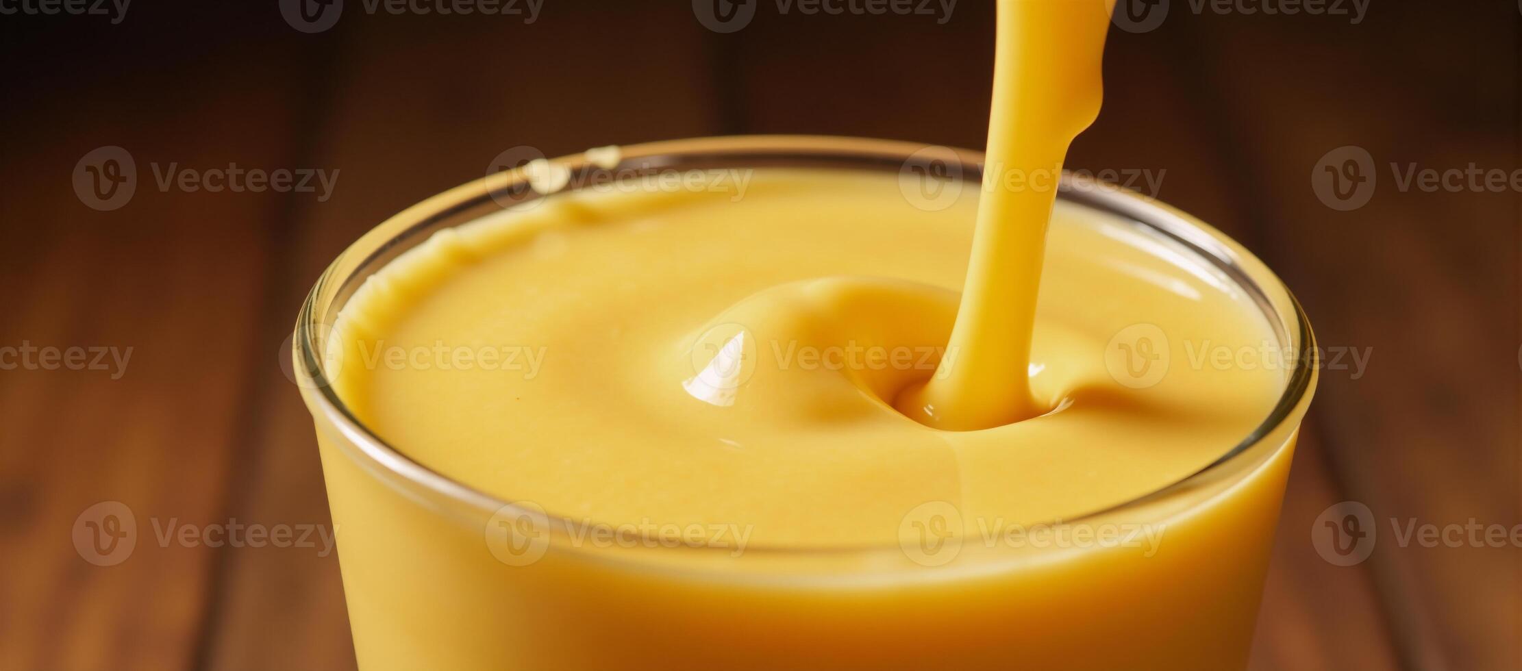 Yellow cheese drink or food with a cheesy texture as the image focus photo