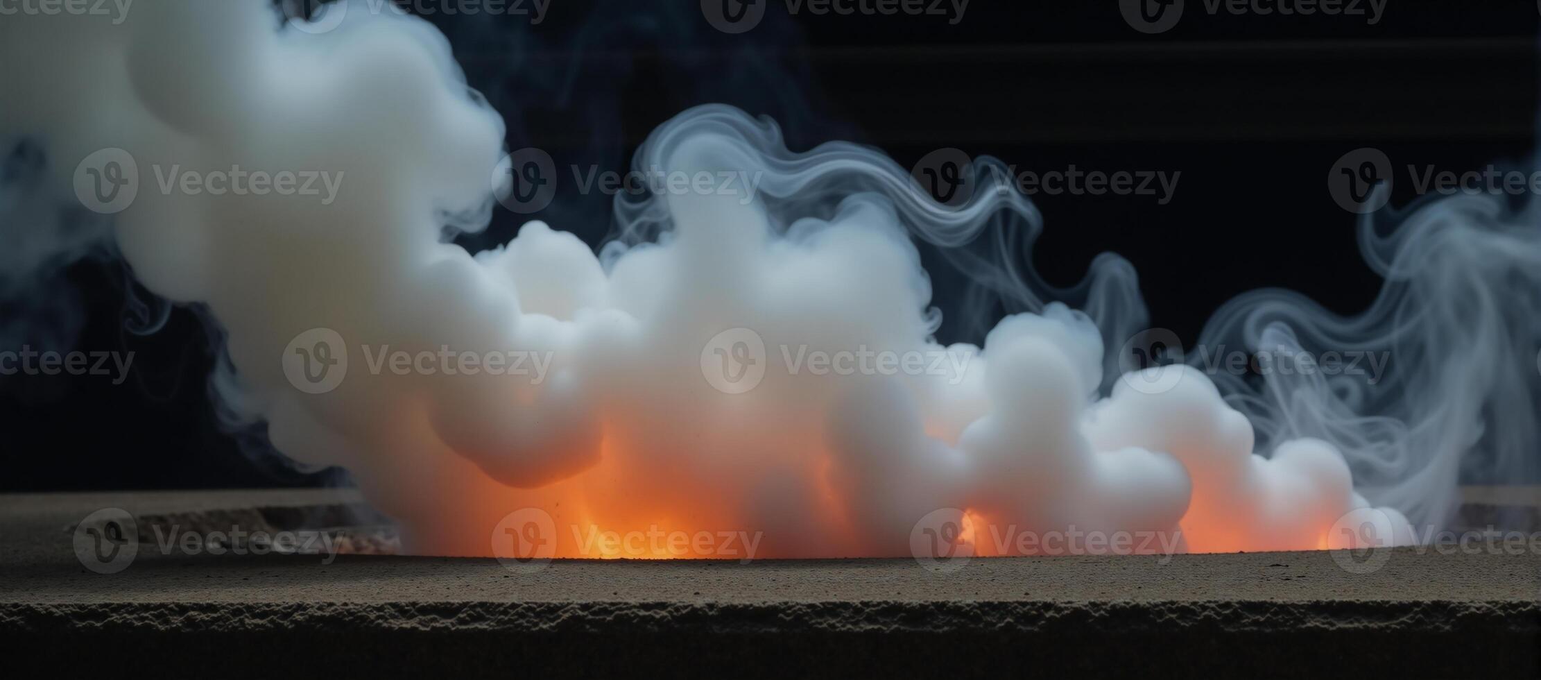 Smoky scene with no light source present photo