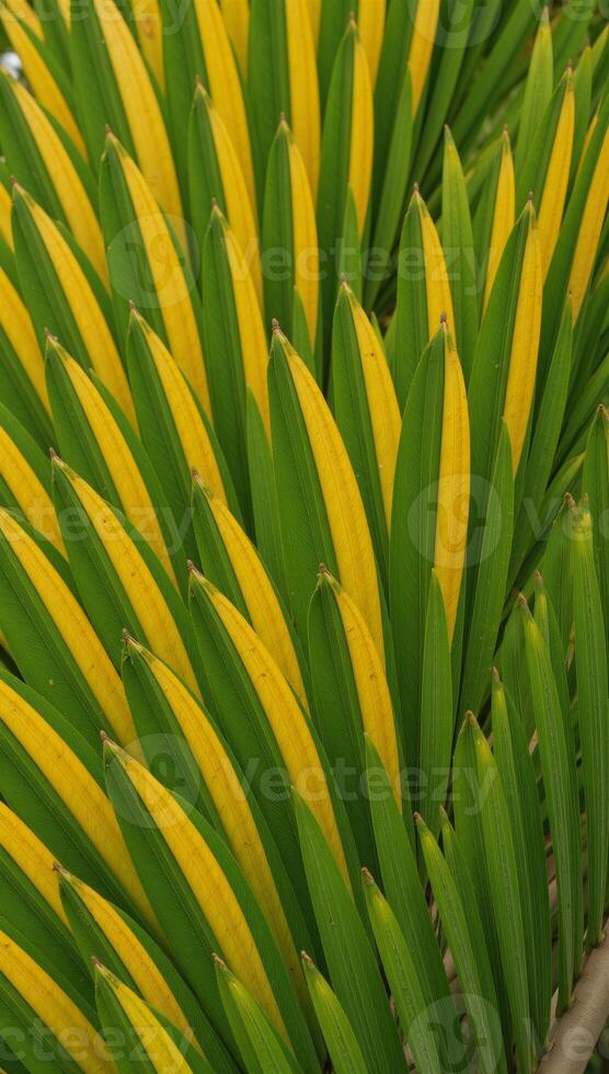 Overlapping shadevaried palm leaf pattern replicates a moving palm tree canopy photo