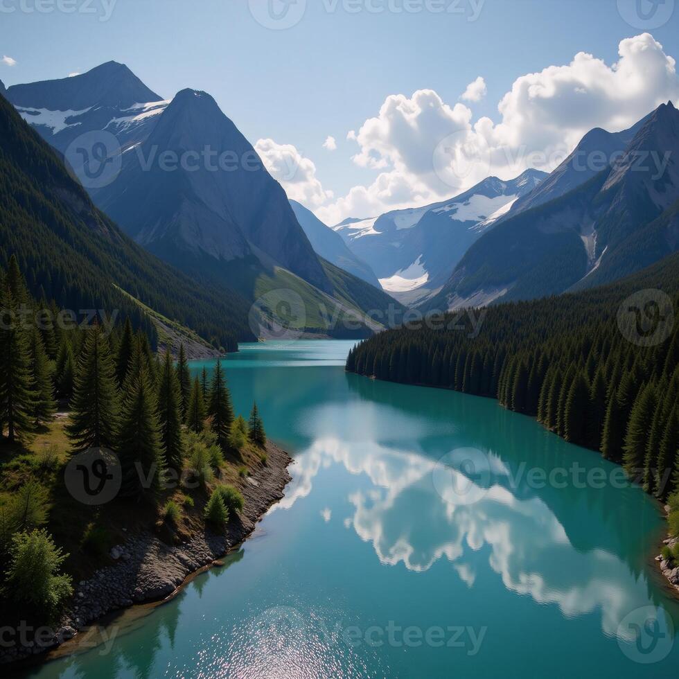 Untouched landscape photos highlight mountain river and lake scenerys unspoiled charm