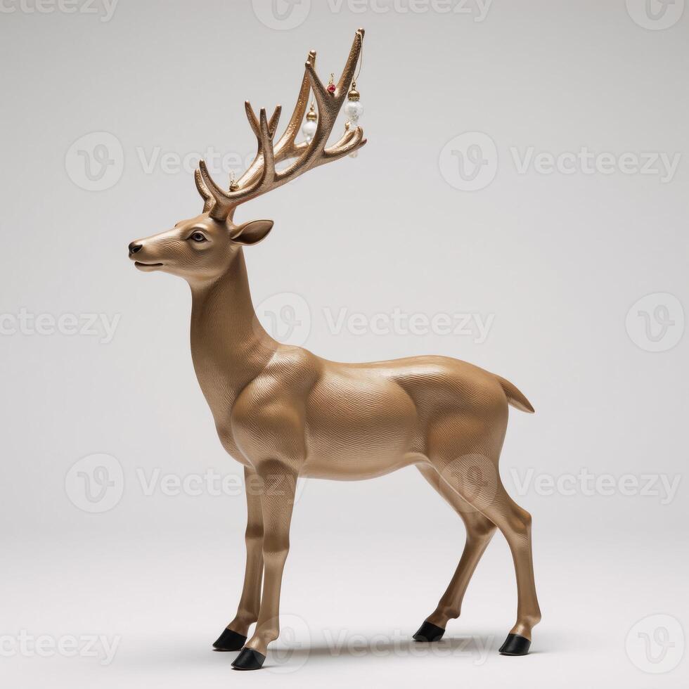 Stunning Reindeer Figurine adds elegance to winter wonderland displays photo