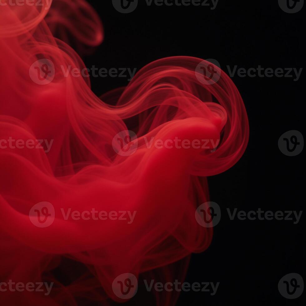 Abstract red misty fog on an isolated black backdrop evokes the texturerich atmosphere of smoke stages captures the essence of aromatherapy through visual storytelling Smoky Aroma Studio photo