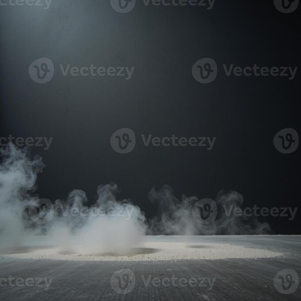 Dark grunge backdrop featuring smoky walls ideal for text placement and imbued with an eerie atmosphere highquality image photo