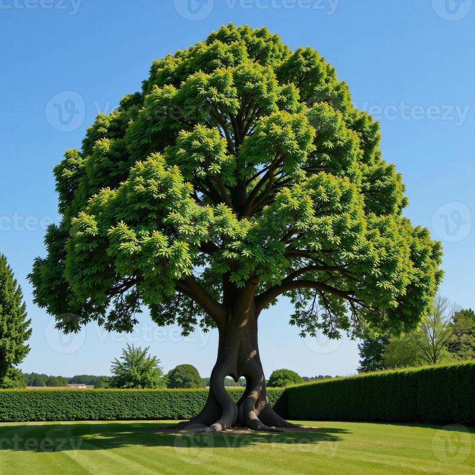 Digital illustration showcasing a stylized Tree of Life with an intricate heart detail Disneyinspired photo