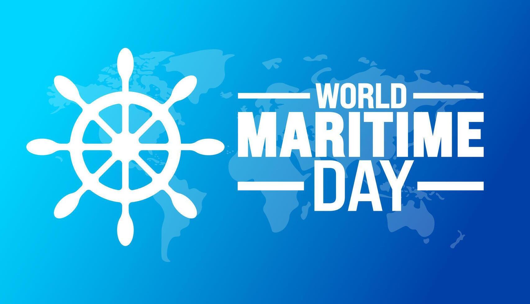 world maritime day background or banner design template. Holiday concept. Template for background, banner, card, poster, placard, design template with unique shapes with standard color. vector