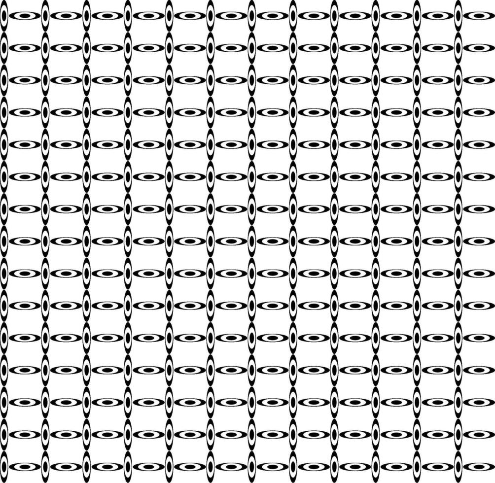 Original geometric seamless ornament in the form of a pattern of black and white ovals vector