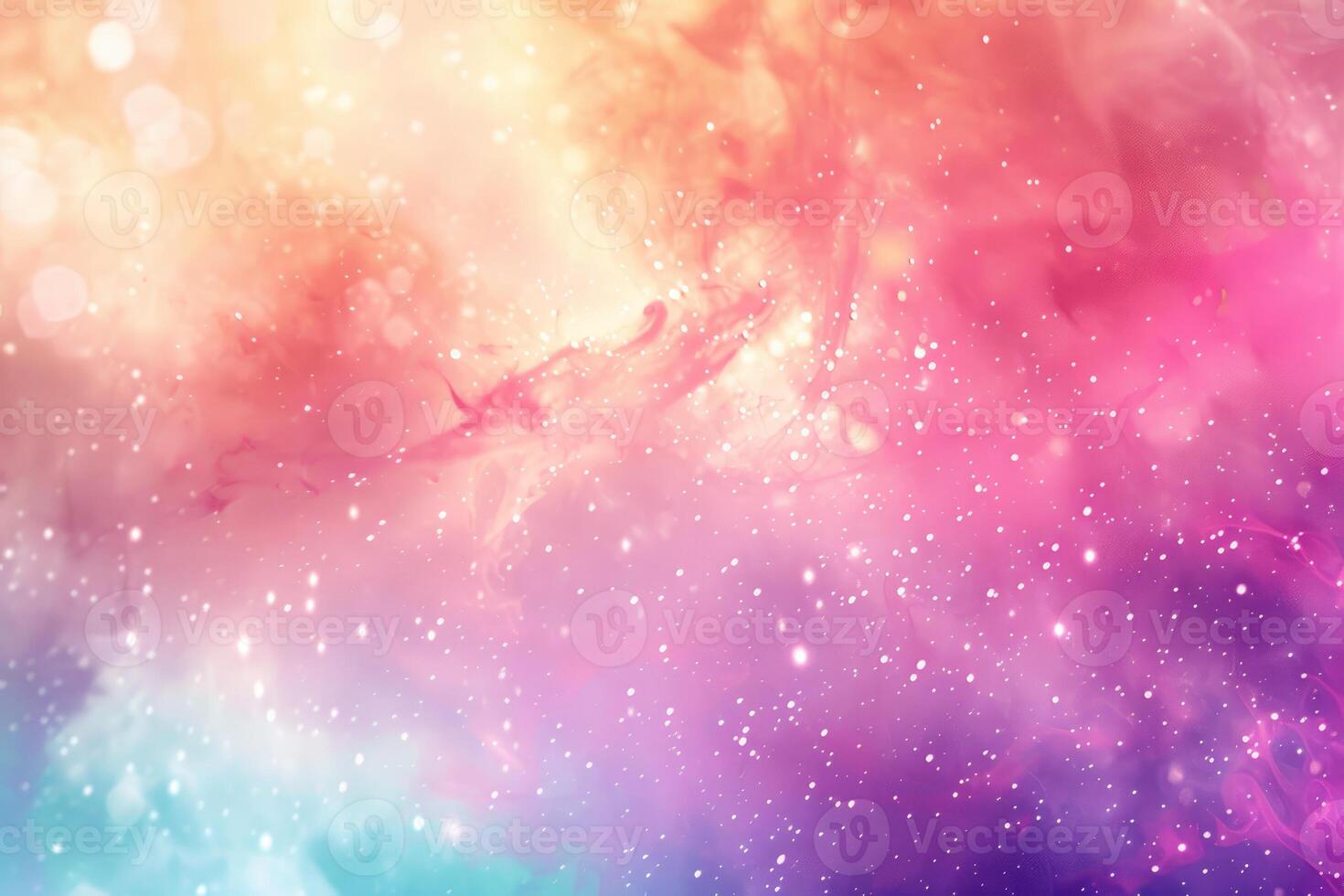 Abstract colorful galaxy background shining with bright stars photo