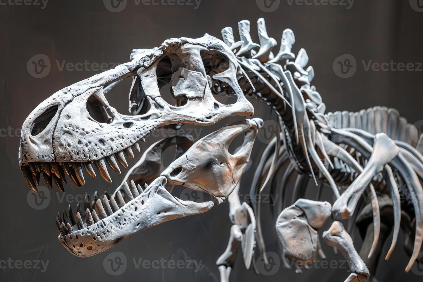 Tyrannosaurus rex skeleton on display photo