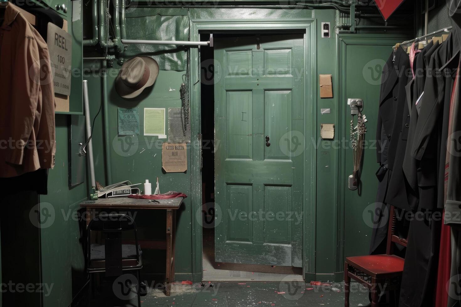 Empty dressing room awaiting the actor's arrival photo