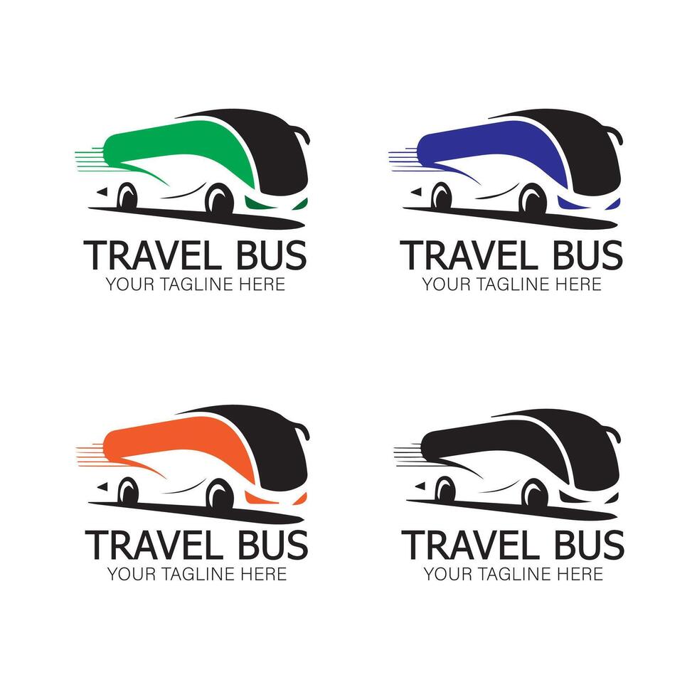 travel bus logo icon design illustration template vector