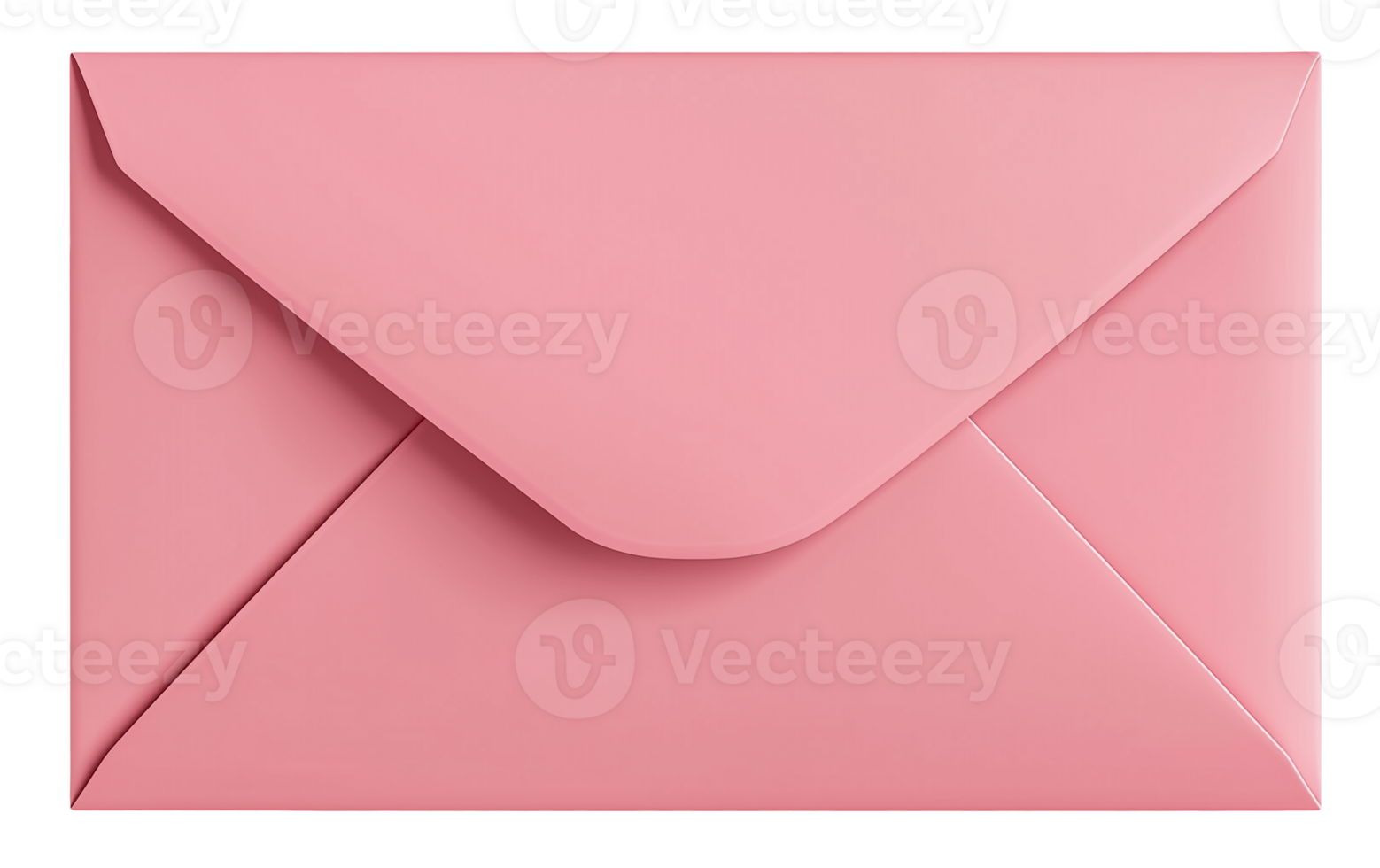 Pink envelope with transparent background cut out design element png