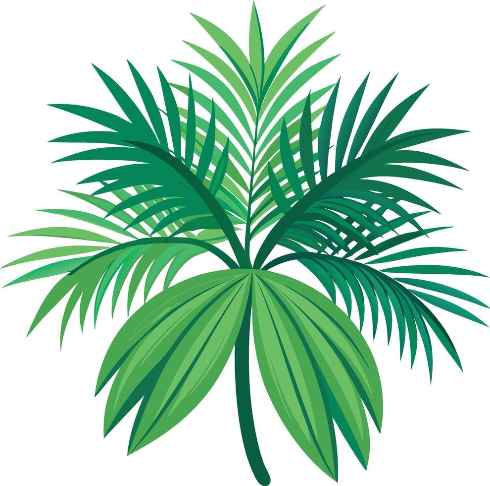 Celebrating with Palm Branches vector