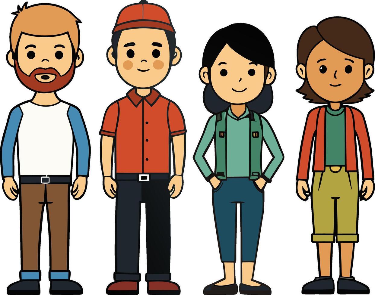 Isolated Human Designs vector