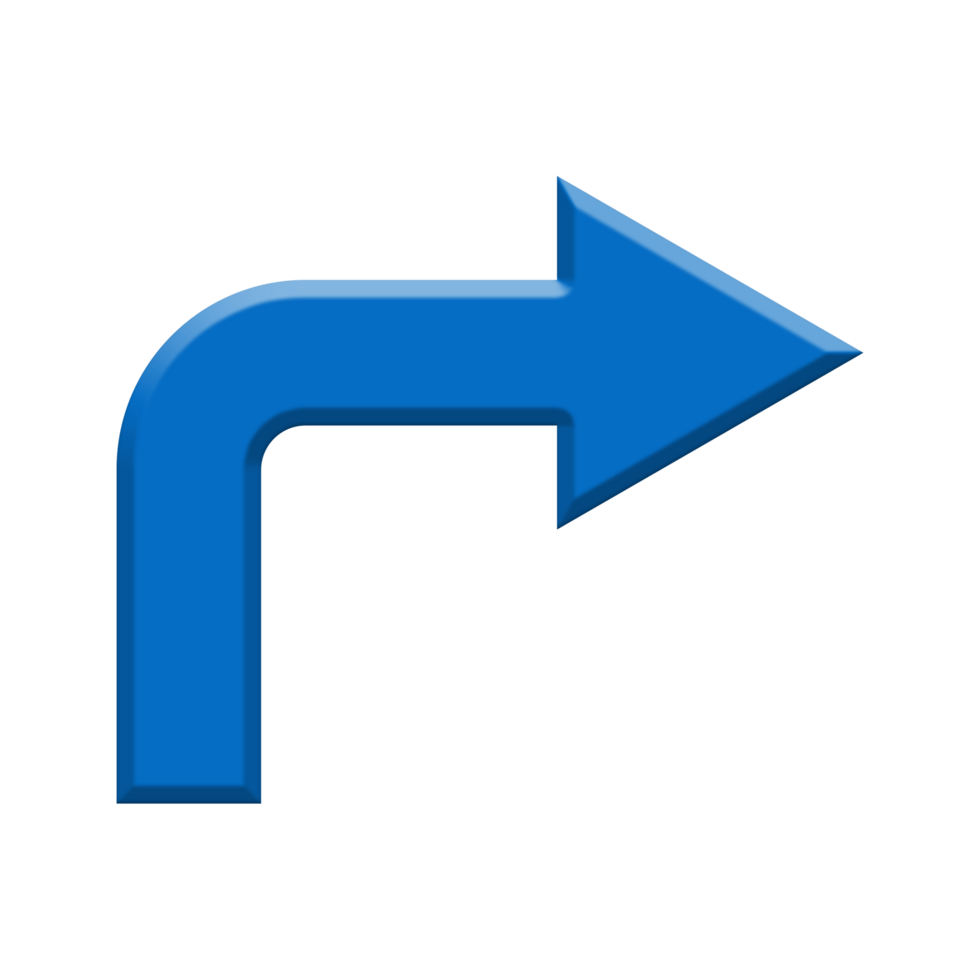 Arrow pointing right on a transparent background png