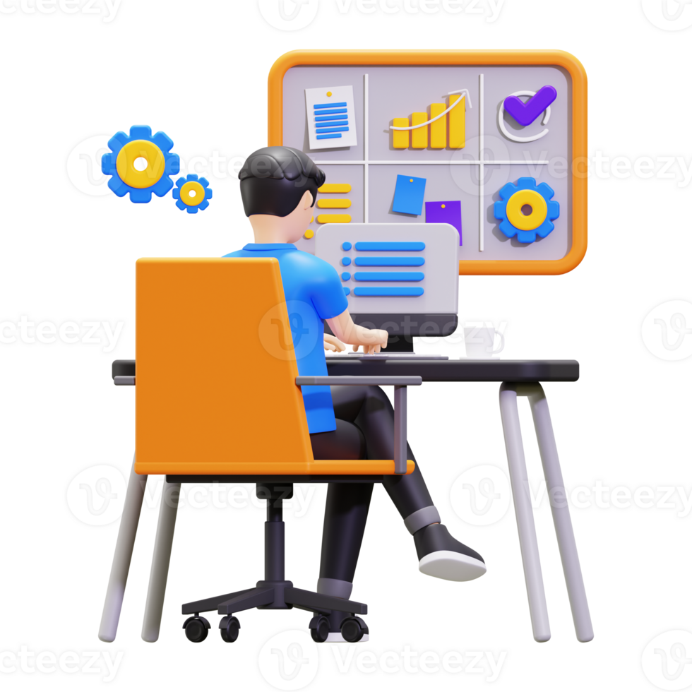 3d Project Planning Illustration png