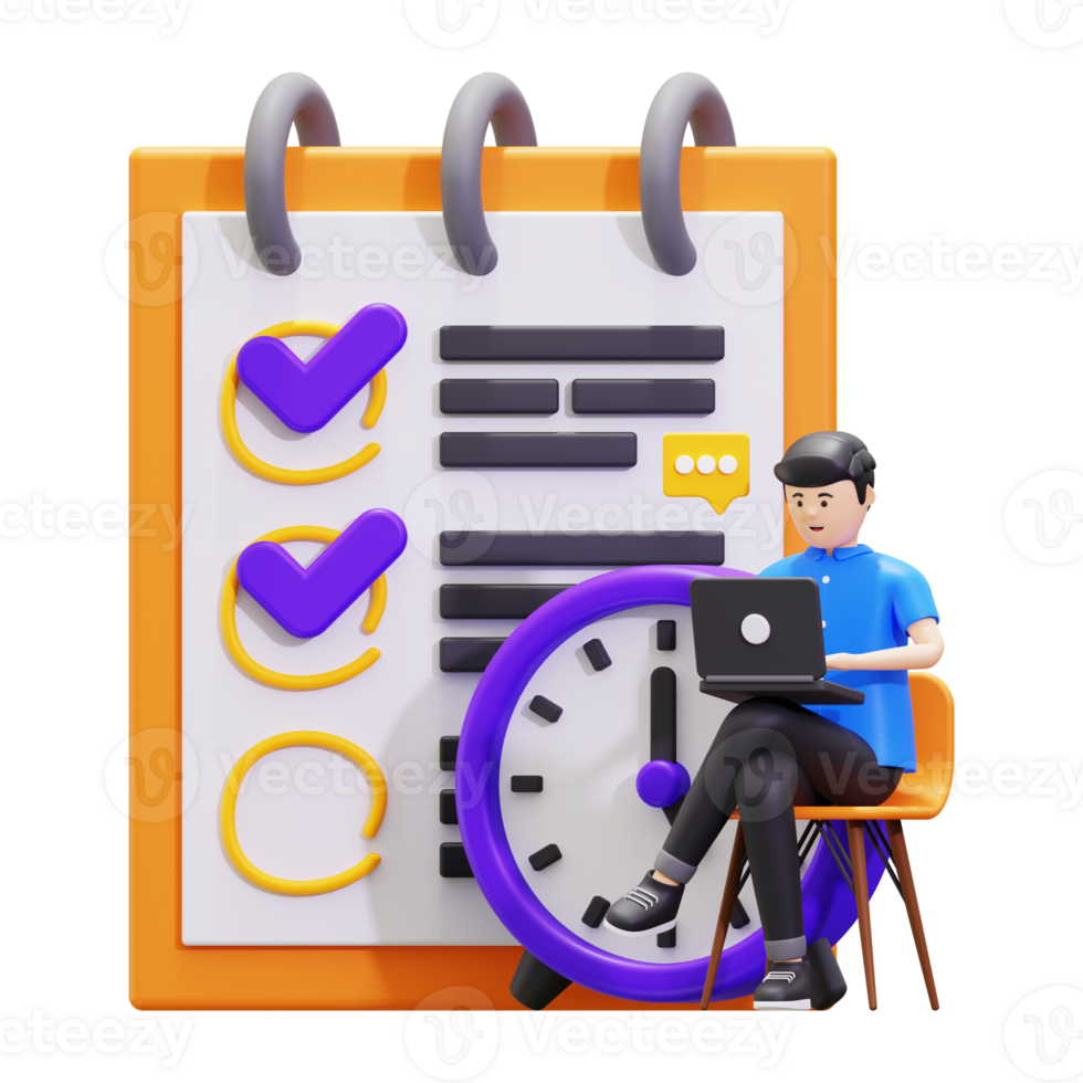 3d Organizing Project Illustration png