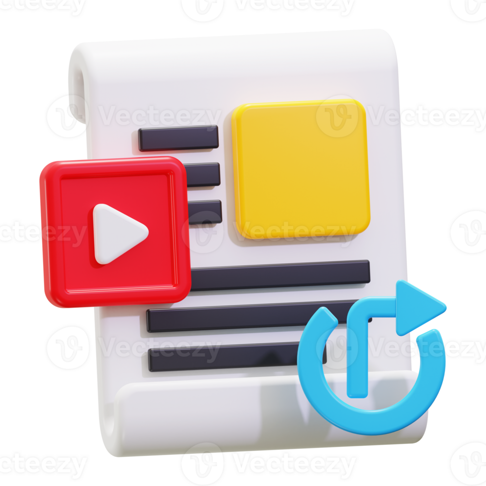3d Sharing Content icon. stylized simple 3d png