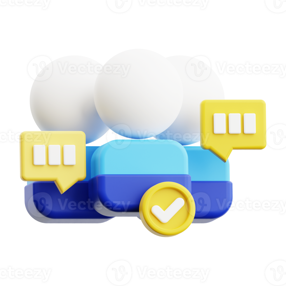 3d meeting icon. ideal for illustrating decision making process in business presentations and infographics png