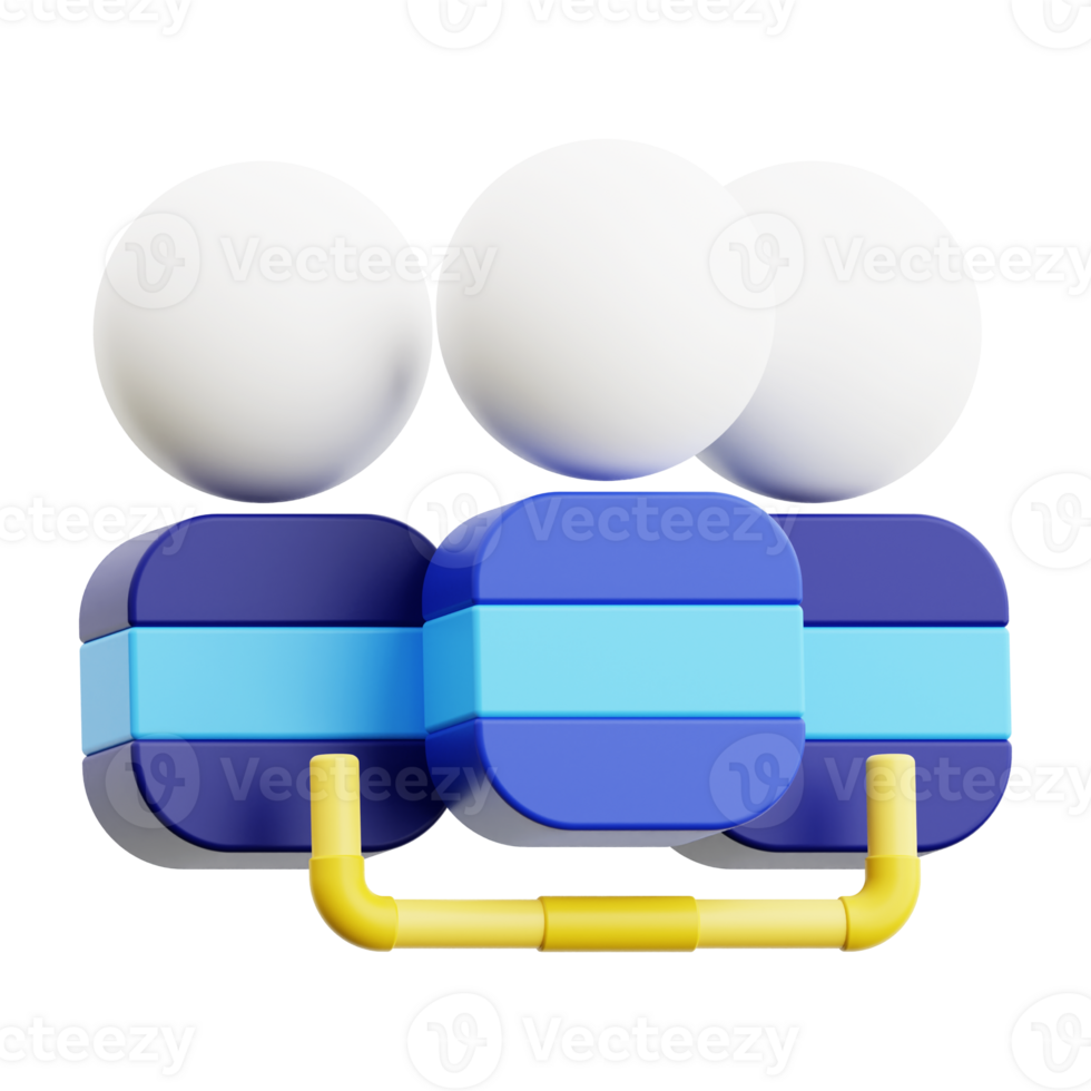 3d team work icon. perfect for business or technical concepts png