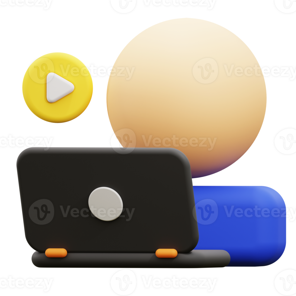 3d content creation icon. ideal for digital media or technology concepts png