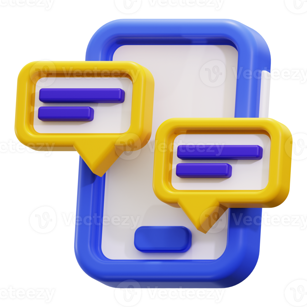 3d Online Chatting icon. Suitable for communication, telecommunication, call center, customer service, technology, conversation concepts png