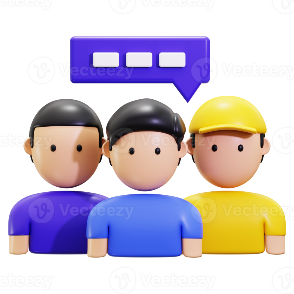 3d Team Work icon. perfect for presentations, social media posts, and educational materials targeting a diverse audience png