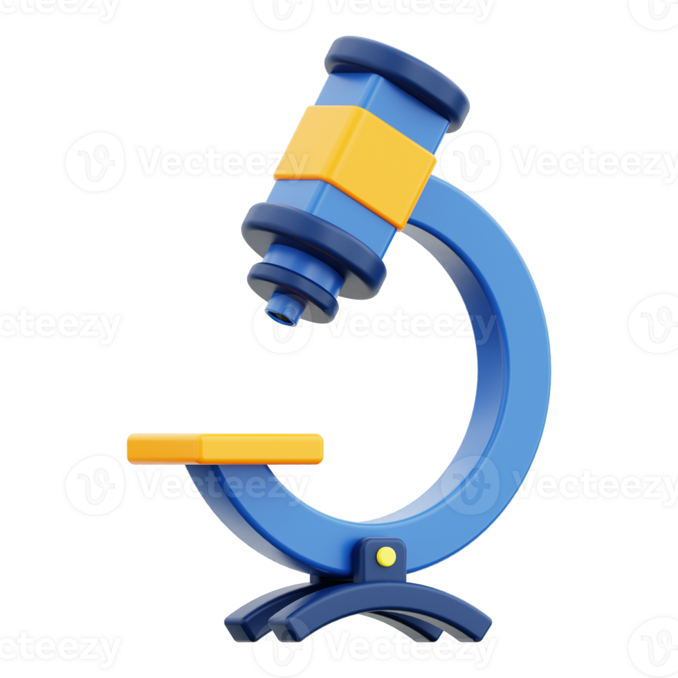 3d Microscope icon. Suitable for educational and science related designs png