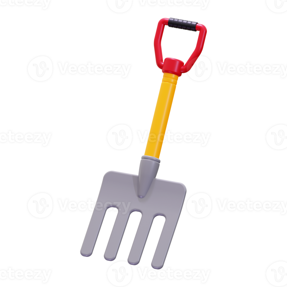 3d Pitchfork icon. Perfect for gardening, yard work, and soil cultivation png