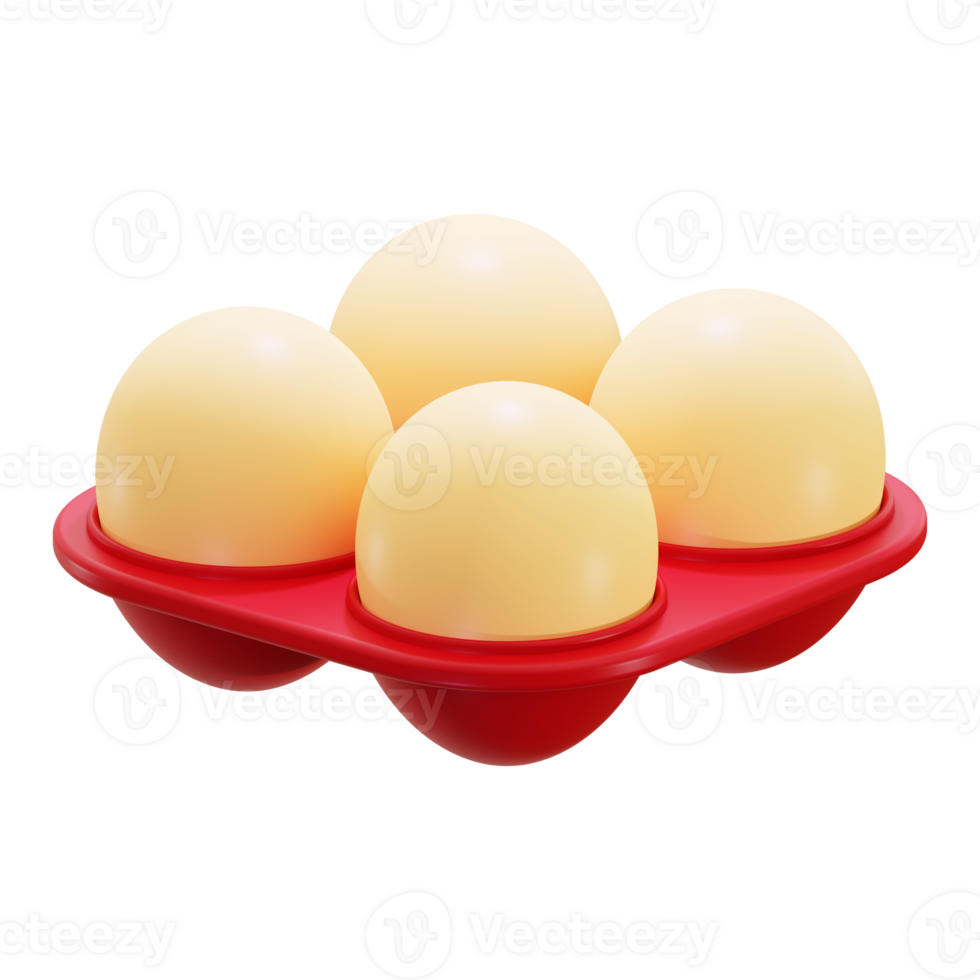 3d Egg Tray icon. perfect for Easter or cooking themed designs. Bright, vibrant, and visually appealing png